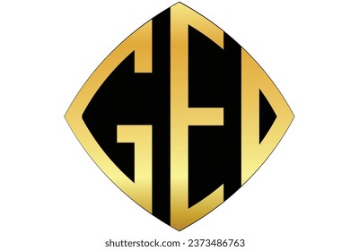 GED,GE, ED, logos. Abstract initial monogram letter alphabet logo design
