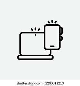  gedget icon, isolated consumer goods outline icon in light grey background, perfect for website, blog, logo, graphic design, social media, UI, mobile app