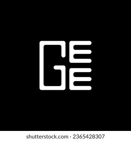 GEE letter logo vector design, GEE simple and modern logo. GEE luxurious alphabet design  