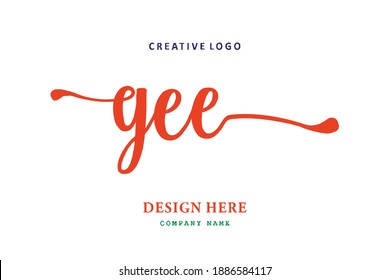 GEE lettering logo is simple, easy to understand and authoritative