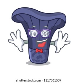 Geek actarius indigo mushroom character cartoon