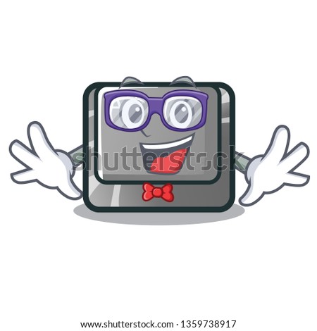 Geek alt button isolated with the mascot