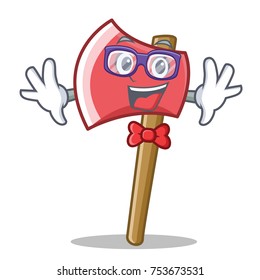 Geek axe character cartoon style vector illustration