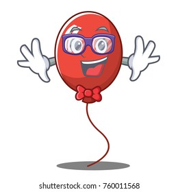 Geek balloon character cartoon style