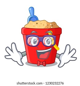 Geek beach bucket shape the fun character