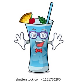 Geek blue hawaii character cartoon
