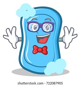 Geek blue soap character cartoon