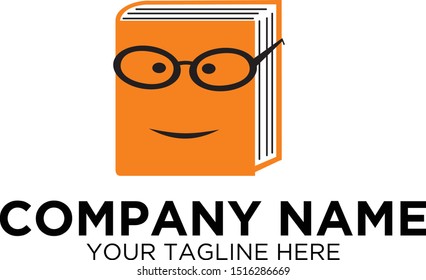 Geek of Books with Glasses Logo