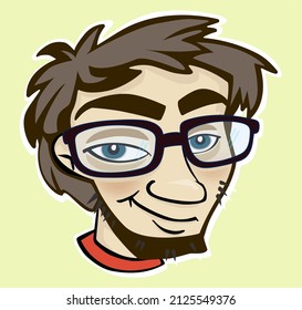 Geek boy 24 years old