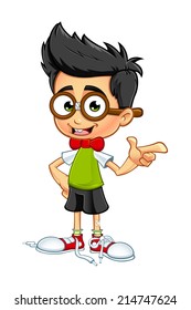 Geek Boy - Pointing