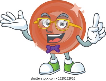 Geek bronze coin cartoon character with mascot