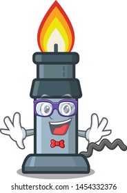 Geek bunsen burner in the mascot shape