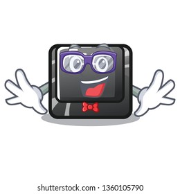 Geek button esc in the shape mascot