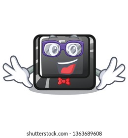 Geek button f6 isolated in the mascot