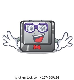 Geek button P in the shape mascot