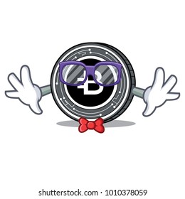 Geek Bytecoin coin character cartoon