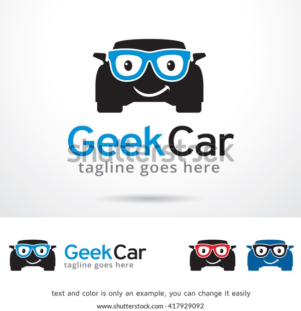 Geek Car Logo Template\
Design Vector