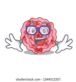 Geek carnations stick to the cartoon stem