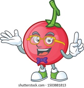 Geek cartoon lovi lovi fruit with mascot