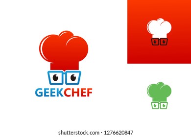 Geek Chef Logo Template Design Vector, Emblem, Design Concept, Creative Symbol, Icon