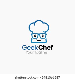 Geek Chef Logo Vector Template Design. Good for Business, Start up, Agency, and Organization