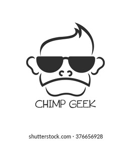 Geek Chimp Logo Vector Illustration