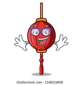 Geek chinese lantern character cartoon