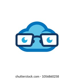 Geek Cloud Logo Icon Design