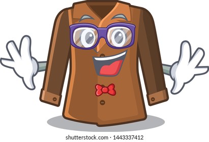 Geek coat isolated with in the mascot