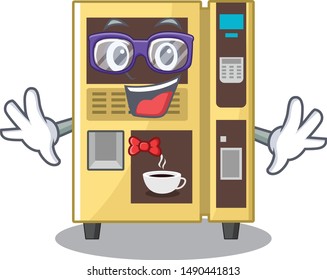 Geek coffee vending machine with cartoon shape