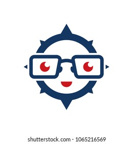 Geek Compass Logo Icon Design