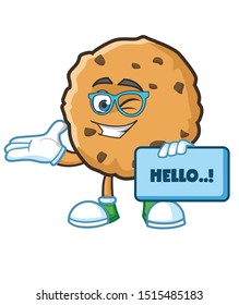 geek cookie cartoon character mascot design
