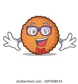 Geek cookies character cartoon style
