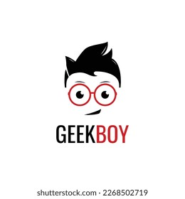 Inspiración De Logo Creativo Geek. Diseño de la Ilustración del Vector Geek.