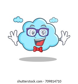 Geek cute cloud character cartoon