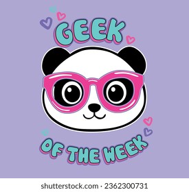 geek cute panda graphic tees for girl design patterns