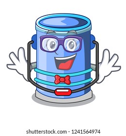 Geek cylinder bucket Isometric of for mascot