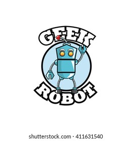 Geek design, identity concept, vector illustration