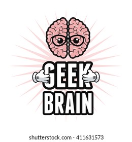 Geek design, identity concept, vector illustration