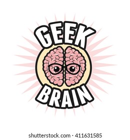 Geek design, identity concept, vector illustration