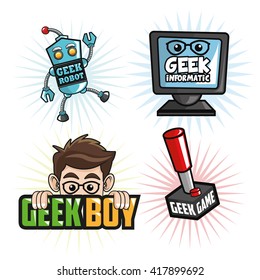 Geek design, identity concept, vector illustration
