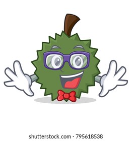 Geek Durian character cartoon style