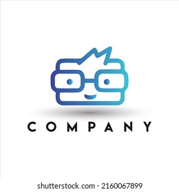 Geek Easy Logo. Hipster Log