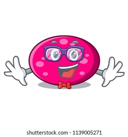 Geek ellipse character cartoon style