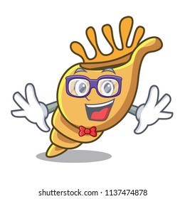Geek exotic shell character cartoon