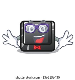 Geek F9 button installed on cartoon keyboard