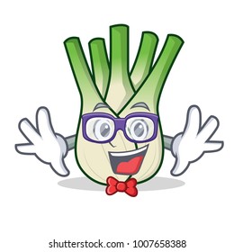 Geek fennel character cartoon style