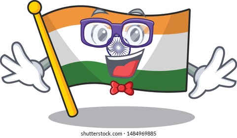 Geek flag indian with the mascot shape