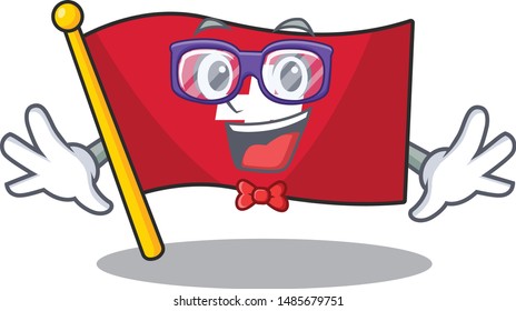 Geek flag switzerland isolated in the character