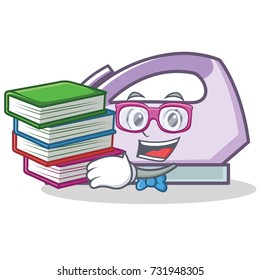 Geek flat iron character vector art
